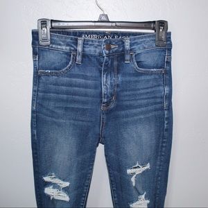 American Eagle Distressed Denim Skinny Jeans